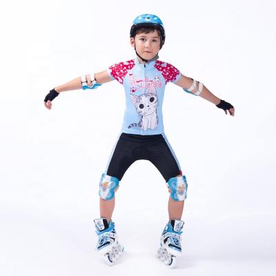 China Breathable Custom Sublimation Cartoon Print Kids Mountain Bike Team Wear Clothing Kids Bike Clothes Baby Clothes For Bike Racking for sale