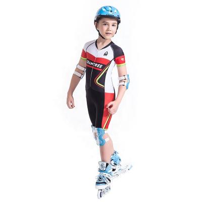 China Breathable Short Sleeve Summer Style Custom Sublimation Print Breathable Kids Cycling Bike Shirt And Short Set for sale