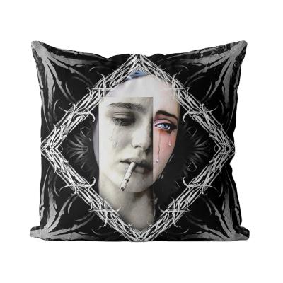 China Microfiber PORTABLE Home Decorative Printed Pillow Covers Outdoor Waterproof Cushion Cover Pillow Decorative Pillow for sale