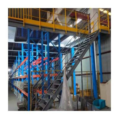 China Corrosion Protection Industrial Cheap Warehouse Metal Shelving Storage Rack Mezzanine Floor Racking Steel System for sale