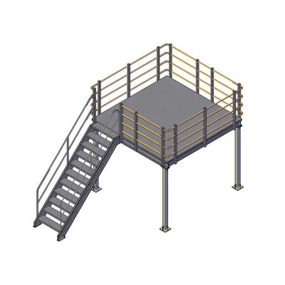 China Corrosion Protection Customized Heavy Load Mezzanine Platform Floor Rack Durable Warehouse Loft for sale