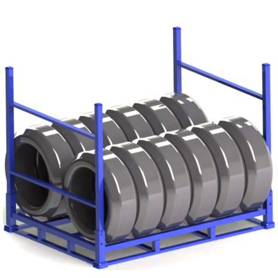 China Suitable for outdoor tire racking stillages tire heavy duty industrial rack tire rack for sale