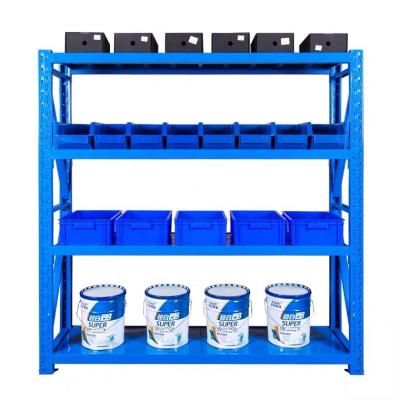 China Corrosion Protection Industrial Medium Duty Metal Storage Boltless Shelves for sale