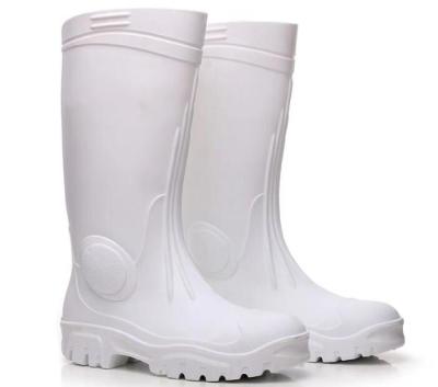 China 2017 White Industrial PVC Rain Boot Plastic Working Men Waterproof/Lightweight/Anti-Slip Safety Safety for sale