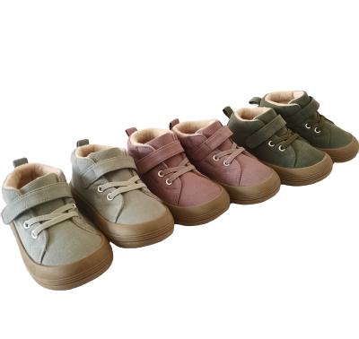 China New Kids Canvas Sneaker Shoes Elastic String Toddler Trainer Thermal Modal Shoe for sale