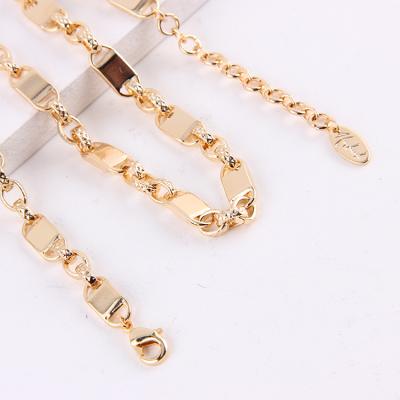 China Eco-Friendly Long Thick Necklace Hip Hop Gold Color Punk Necklace For Women Men Jewelry for sale