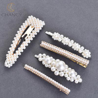 China Eco - Friendly Fashion Women Bead Hairpin Hair Clip For Bride Accessories for sale