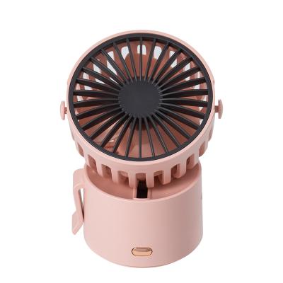 China Can Use Many Ways 2021 Low Noise Cooling Wind Speed ​​Hang Portable Mini Rechargeable Air Cooler Table Mini Fan 3 Removable Neck Fan for sale