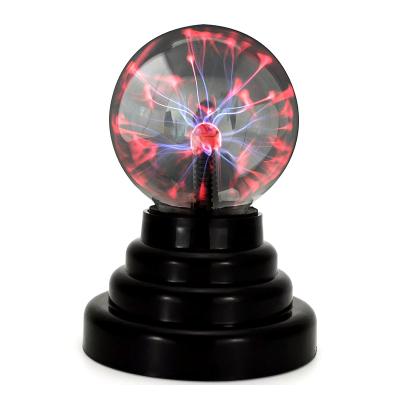 China 3 Inch Touch and Noise Sensitive RGB Plasma Ball Magic Lighter USB Plasma Static Lamp Party Home Decor Festival Sensitive Magic Lighter for sale