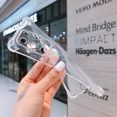 China Hot Sales Anti-fall New Soft Transparent Case For Huawei Phone Shockproof Simple Clear Cover Case For Huawei Mate 20 P10 P20 P30 P40 30 for sale