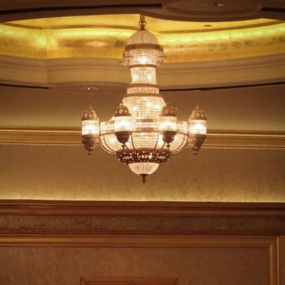 China Custom Large Traditional Hotel Indoor Decoration Elegant Crystal Villa Chandelier for sale