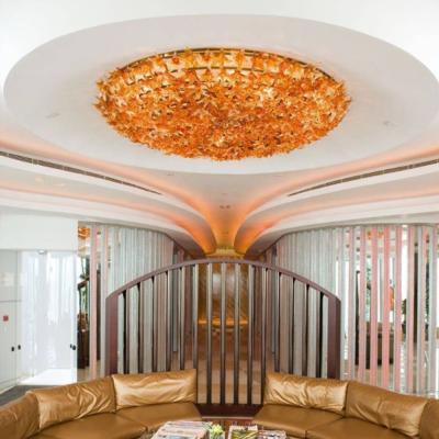 China Large Size Hotel Restaurant Decoration Customized Modern High Quality Crystal Glass Led Chandelier for sale