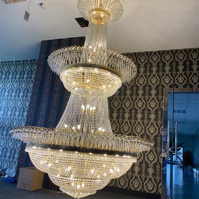 China Traditional Customize Modern Luxury Large Pendant Crystal Lighting Chandeliers For Villa for sale