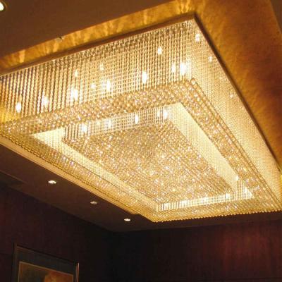 China Custom Asfour Rectangular Modern House Beautiful Energy Saving Luxury Crystal Chandeliers for sale