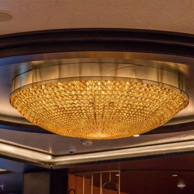 China Hotel Modern K9 Crystal Chandeliers For Banquet Hall Lighting Hanging Lamp Led Ceiling Lamp for sale