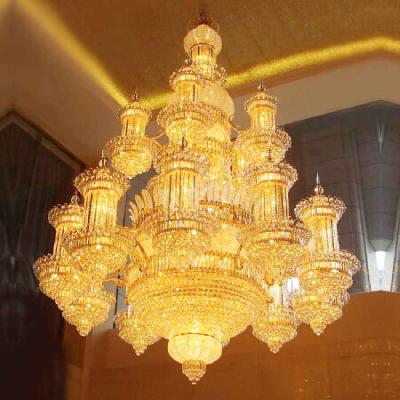 China Beautiful Lamparas Techo Traditional Vintage Mosque Crystal Wedding Chandelier Lighting for sale