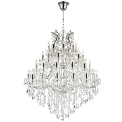 China Traditional Chrome European Ceiling Pendant Light K9 Modern Candle Crystal Chandelier for sale