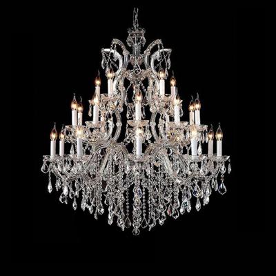 China Maria Theresa Traditional High Quality European Traditional Large Candle Crystal Chandelier for Hotel Project for sale