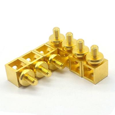 China Micro Machining CNC Brass Parts Anodized Brass Precision Turned Components for sale