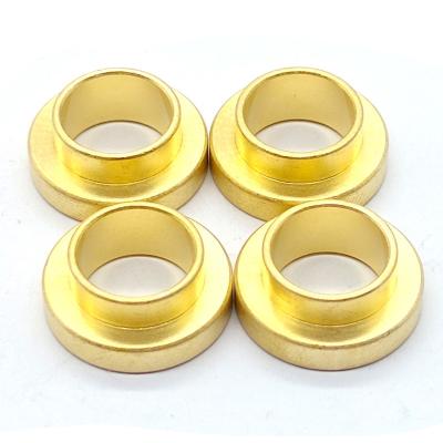 China Customized CNC Brass Parts High Precision Self Lubricating Bronze Bushing Anodized for sale