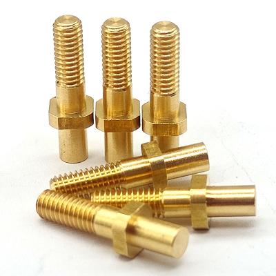 China Micro Custom Brass CNC Parts Polishing / Coating Brass Machine Screws for sale