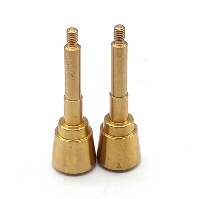 China Brass CNC Turning Parts Gold Customized CNC Turned Parts Industrial for sale