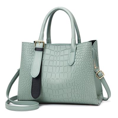 China Fashion New Fashion Factory Good Quality Women's Wholesale Crocodile Grain Shoulder Tote Handbags High Cross Body Bag Casual Tote Bag High Custom for sale