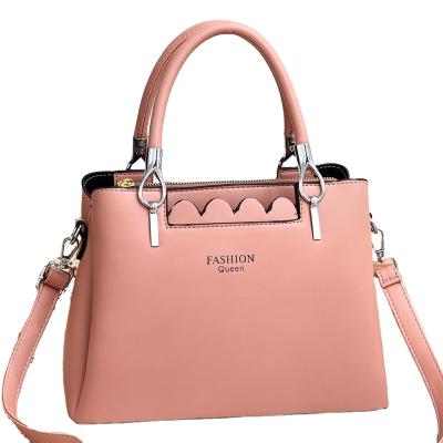 China 2022 new fashion total simple soft large-capacity leather Single-shoulder Cross-launched mother bag fashion portable woman for sale