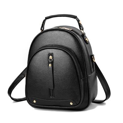 China 2022 new fashion lychee grain waterproof simple women bag backpack good quality swapping wholesale customization for sale