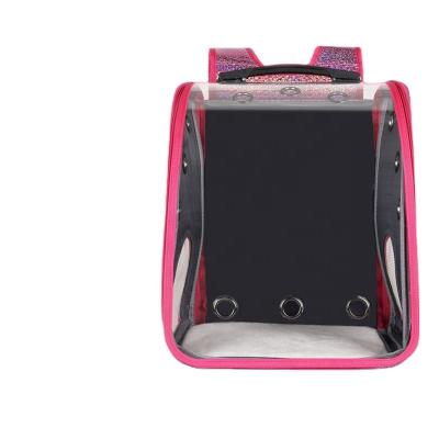 China Breathable Pet Bags Dog Outdoor Bag With Portable Clear Wheels Cat Cage Large Capacity Belt Backpack Cat Bag Breathable Trolley Case for sale