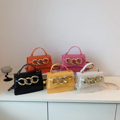 China Wholesale Fashion Vegan Crocodile Pattern Mini Purse Fashion Bags Women Handbags Ladies Shoulder Messenger Luxury Bags For Women for sale