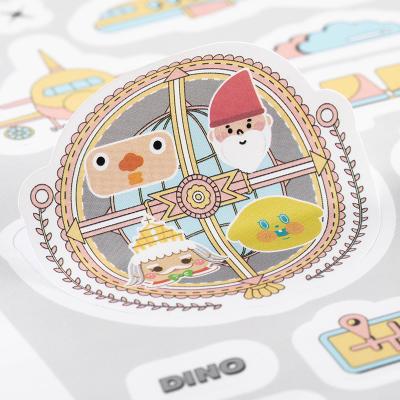 China Custom Wholesale Waterproof Label Paper Sticker Print With Cute Logo Design Kids Sticker Sheet For Package for sale