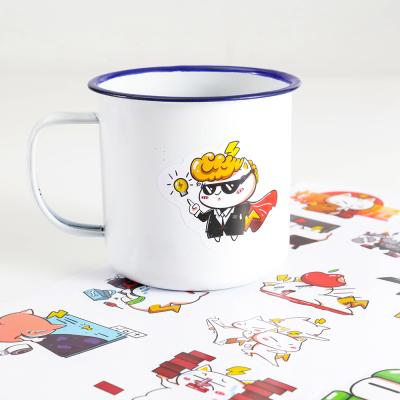 China Cartoon Waterproof Cute Transparent Stickers PVC Cartoon Decorative Sticker for sale