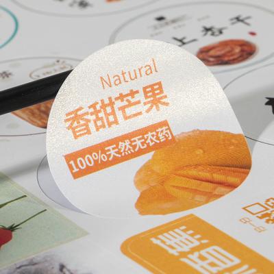 China Mini Stickers Round Label Stickers Adhesive Sticker Waterproof Custom Transparent Printing Paper Custom Size Accepted Customer's Logo Label for sale