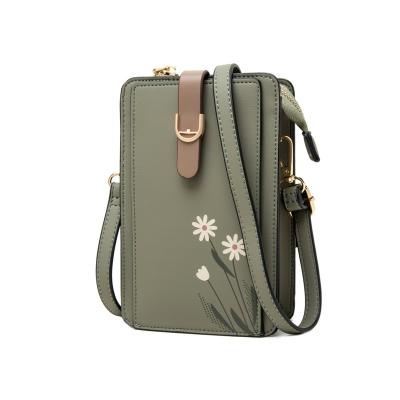 China PRETTYZYS 2021 Portable New Arrival Small Flowers With Tape Small Messenger Bag Ladies Mini Shoulder Bag for sale