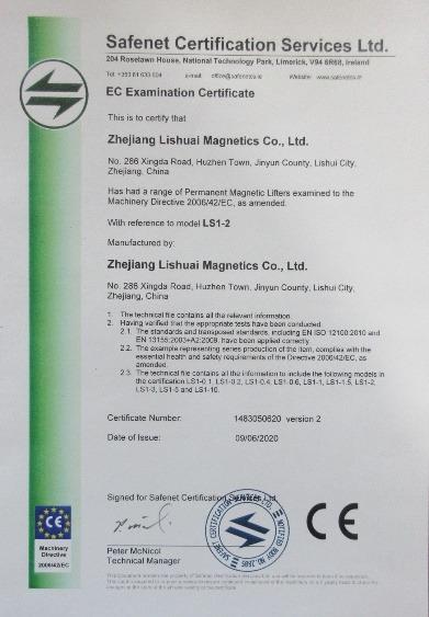 CE - Zhejiang Lishuai Magnetics Co., Ltd.