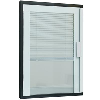 China Modern Button manul blinds between double glass double glazed windows with built in blinds for sale