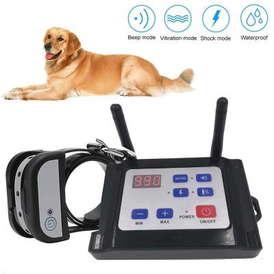 China Viable 2 in 1 Outdoor Pet and Dog Training Collar Dog Restraint Dog Fence Barrier Electric Wireless Rechargeable System IP65 - X-886-R1 for sale