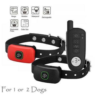 China OEM/ODM Vibration Shock Dog Viable Training Collar Healthy Rechargeable Waterproof Dog Trainer for sale