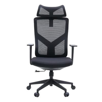 China Hot Sale Modern Design Spin Lift Rotate Lumbar Support Computer Chair With Headrest for sale