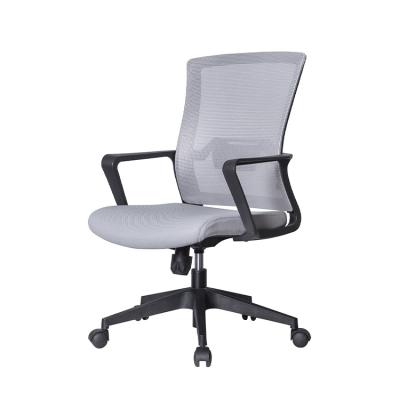 China High Quality Staff Office Chair Mid Revolving Back With Fixed Armrest for sale