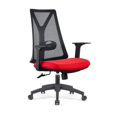 China 2022 Hot Sale Mesh Office Staff Chair Mid Back Spinning Chair for sale