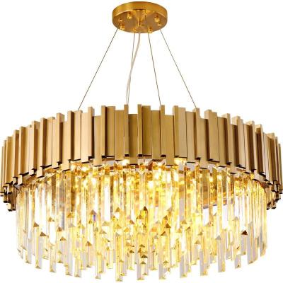 China Postmodern Luxury Crystal Chandeliers Bedroom Living Room Modern Decorative Indoor Lighting Pendant Lamp for sale