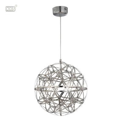 China Simple and Modern Modern LED Spark Ball Engineering Chandelier for sale