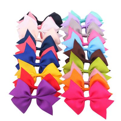 China Ribbon In The Current Wholesale Baby Bow Girls Headband Accessaries 20 Solid Colors Toddler Clips for sale