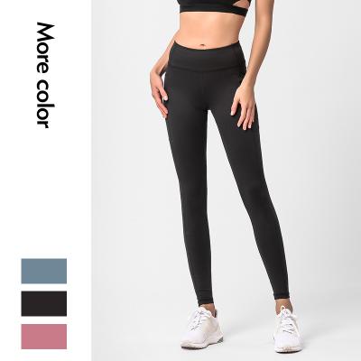 China Breathable tops selling pure cotton sports high quality women's color tight yoga pants for sale