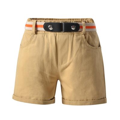 China ENGLAND STYLE 2021 New Style Boy Summer Shorts Pure Cotton British Outlet Belt Gentleman Shorts for sale