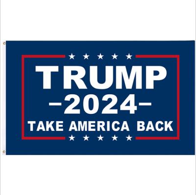 China Health Care Institutes Trump Won High Quality 2024 Running Flag Banner President Trump Flag Banner for sale