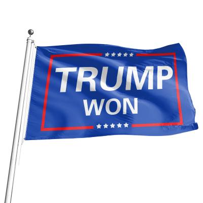 China Health Care Institutes Trump Won Flag Banner Country Flag Banner All Size President Trump Flag Banner 2024 for sale