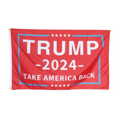 China Health care institutes trump won 2024 running high quality flag banner country flag president trump flag banner for sale